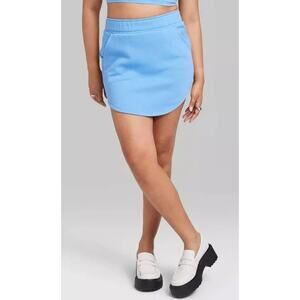 Wild Fable womens blue fleece skirt NWT size 1x